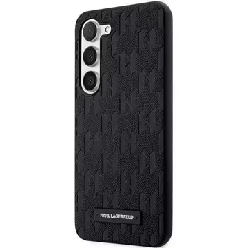 Karl Lagerfeld KLHCS23MSAKLHPK für Samsung Galaxy S23 S916 Hardcase czarny/black Saffiano Mono Metal Logo