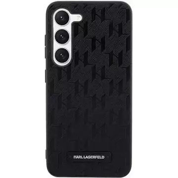 Karl Lagerfeld KLHCS23MSAKLHPK für Samsung Galaxy S23 S916 Hardcase czarny/black Saffiano Mono Metal Logo