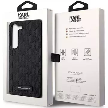 Karl Lagerfeld KLHCS23MSAKLHPK für Samsung Galaxy S23 S916 Hardcase czarny/black Saffiano Mono Metal Logo