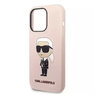 Karl Lagerfeld KLHMP14LSNIKBCP Hülle für iPhone 14 Pro 6.1" Hardcase Silikon Iconic Magsafe