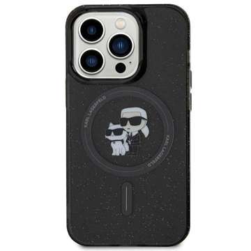 Karl Lagerfeld KLHMP15LHGKCNOK Hülle für iPhone 15 Pro 6,1" schwarz/schwarz Hardcase Karl