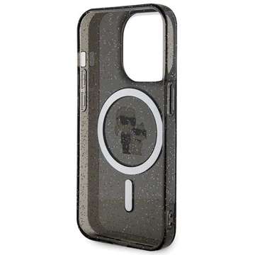 Karl Lagerfeld KLHMP15LHGKCNOK Hülle für iPhone 15 Pro 6,1" schwarz/schwarz Hardcase Karl