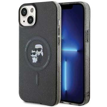 Karl Lagerfeld KLHMP15SHGKCNOK Hülle für iPhone 15 6,1" schwarz/schwarz Hardcase Karl