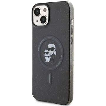 Karl Lagerfeld KLHMP15SHGKCNOK Hülle für iPhone 15 6,1" schwarz/schwarz Hardcase Karl