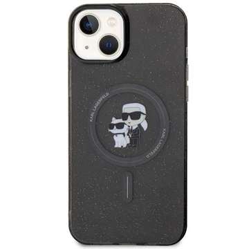 Karl Lagerfeld KLHMP15SHGKCNOK Hülle für iPhone 15 6,1" schwarz/schwarz Hardcase Karl