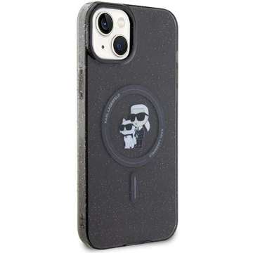 Karl Lagerfeld KLHMP15SHGKCNOK Hülle für iPhone 15 6,1" schwarz/schwarz Hardcase Karl