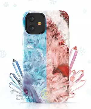 Kingxbar Agate Series elegante Hülle bedruckt mit Achat iPhone 12 mini grün