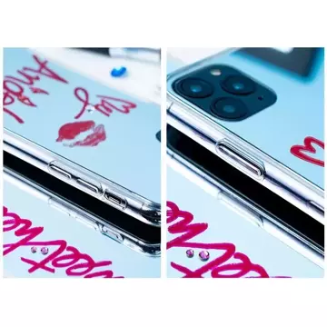 Kingxbar Angel Spiegelhülle verziert mit originalen Swarovski-Kristallen iPhone 11 Pro Max Spiegel transparent