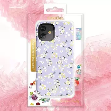 Kingxbar Blossom Hülle verziert mit originalen Swarovski-Kristallen iPhone 12 mini mehrfarbig (Lily)