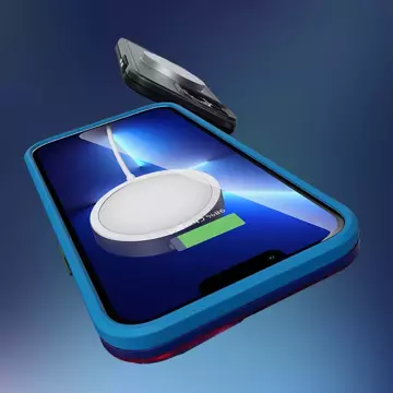 Kingxbar PQY Fluorescence Series Magnetische Hülle für iPhone 13 Gehäusedeckel Schwarz (MagSafe-kompatibel)