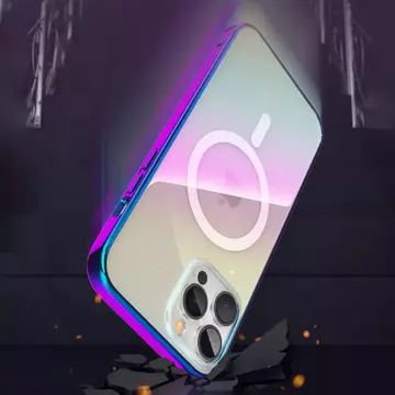 Kingxbar PQY Nebula Series Magnetische Hülle für iPhone 13 Pro Max Gehäusedeckel Weiß (MagSafe-kompatibel)