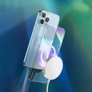 Kingxbar PQY Nebula Series Magnetische Hülle für iPhone 13 Pro Max Gehäusedeckel Weiß (MagSafe-kompatibel)