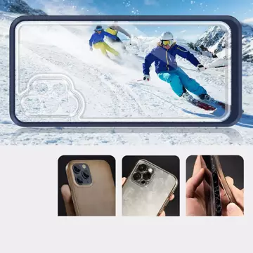 Klare 3in1 Hülle für Samsung Galaxy A32 5G Frame Gel Cover Blau