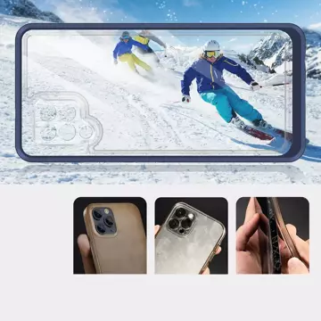 Klare 3in1 Hülle für Samsung Galaxy A42 5G Frame Gel Cover Blau