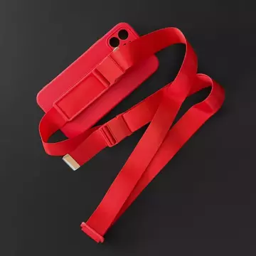 Kordeltasche Gelhülle mit Umhängeband Kette Handtasche Umhängeband iPhone 13 Pro Max gelb