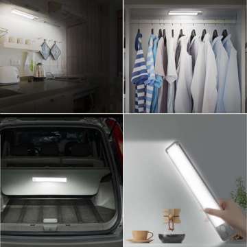 Lampe Alogy Slim LED-Unterschrank-Möbelbeleuchtung mit Batterie, Sensor 20 cm Weiß