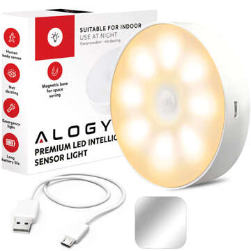 Lampe LED-Bewegungssensor Dämmerungsnachtlampe Alogy Sensor Light Kabellose Möbelbeleuchtung Warmes Licht 3000k