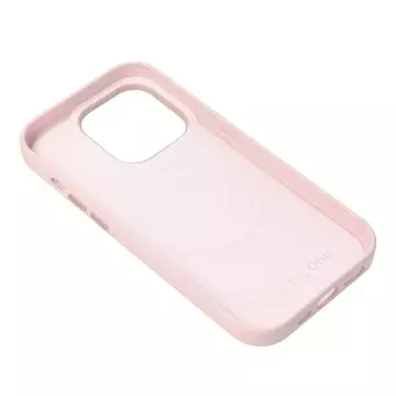 Leder Mag Cover Hülle kompatibel mit MagSafe für Apple iPhone 15 Pro Max rosa