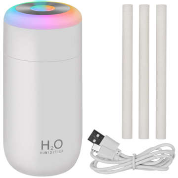 Luftbefeuchter Aroma Diffuser LED Aromatherapie USB Weiß