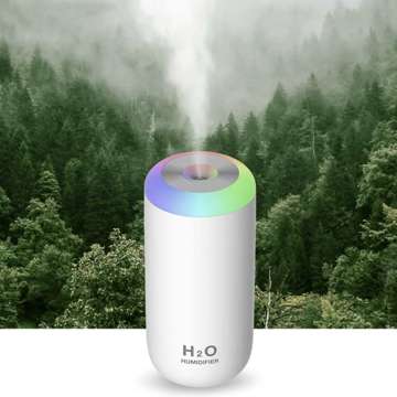 Luftbefeuchter Aroma Diffuser LED Aromatherapie USB Weiß