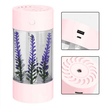 Luftbefeuchter Diffusor aus einem zarten Nebel dekorativen Lavendel Lavendel Pink