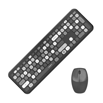 MOFII 666 2.4G Kabelloses Tastatur-Maus-Set (Schwarz)