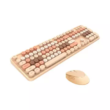 MOFII Sweet 2.4G kabelloses Tastatur-Maus-Set (beige)