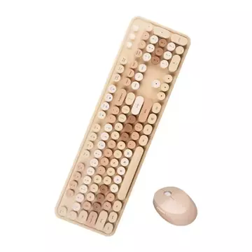 MOFII Sweet 2.4G kabelloses Tastatur-Maus-Set (beige)