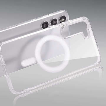 MagSafe Alogy Ring Mag Clear Case für Samsung Galaxy S23 Plus Qi-Ladegeräte Transparent