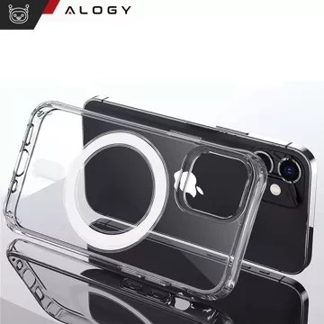 MagSafe Alogy Ultra Slim Mag Case für iPhone 12 / Pro Qi-Ladegeräte Transparent