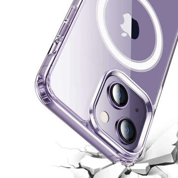 MagSafe Case Ultra Slim Mag Alogy for Qi für Apple iPhone 14 Plus transparentes Qi-Ladegerät