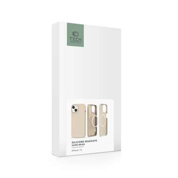 MagSafe Silikonhülle für iPhone 15 Pro Sandbeige