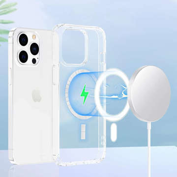 MagSafe Ultra Slim Alogy Case für Qi für Apple iPhone 13 Pro Max Transparentes Qi-Ladegerät