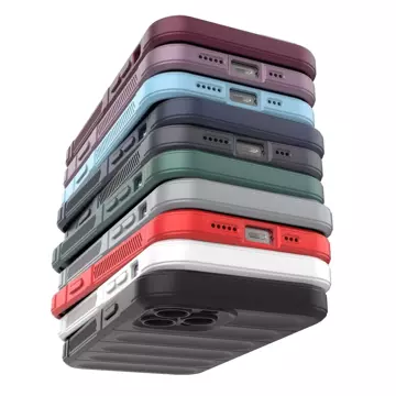 Magic Shield Case Hülle für iPhone 12 Pro elastische Panzerhülle bordeaux