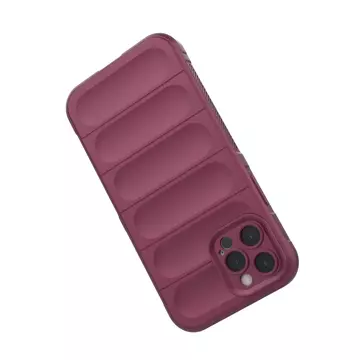 Magic Shield Case Hülle für iPhone 12 Pro elastische Panzerhülle bordeaux