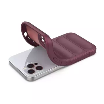 Magic Shield Case Hülle für iPhone 12 Pro elastische Panzerhülle bordeaux