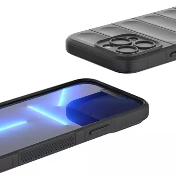 Magic Shield Case Hülle für iPhone 13 Pro Max elastische gepanzerte Hülle in Burgund