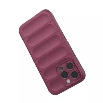 Magic Shield Case Hülle für iPhone 13 Pro Max elastische gepanzerte Hülle in Burgund