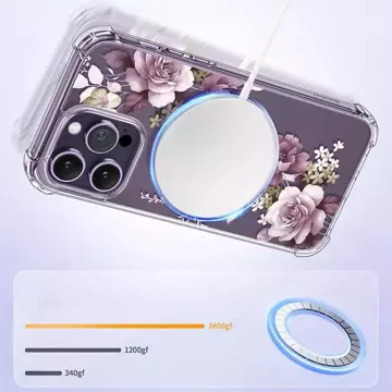 Magmood Schutzhülle für MagSafe für Apple iPhone 13 Pro Max Spring Floral