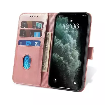 Magnet Case Elegante Schutzhülle mit Überschlag und Standfunktion für Samsung Galaxy A53 5G Pink