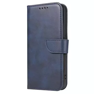 Magnet Case elegante Hülle mit Überschlag und Standfunktion für Samsung Galaxy A03s (166,5) blau