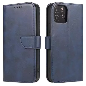 Magnet Case elegante Hülle mit Überschlag und Standfunktion für Samsung Galaxy A33 5G blau