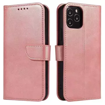 Magnet Case elegante Hülle mit Überschlag und Standfunktion für Samsung Galaxy A73 pink