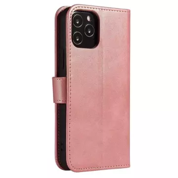 Magnet Case elegante Hülle mit Überschlag und Standfunktion für Samsung Galaxy A73 pink