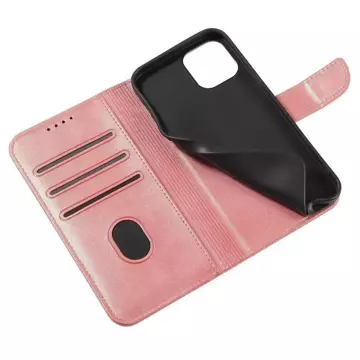 Magnet Case elegante Hülle mit Überschlag und Standfunktion für Samsung Galaxy A73 pink