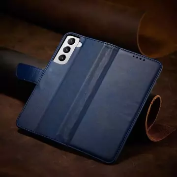 Magnet Case elegante Hülle mit Überschlag und Standfunktion für Samsung Galaxy S22 (S22 Plus) blau