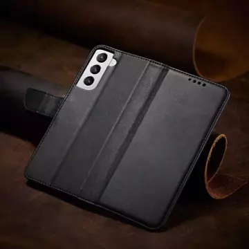 Magnet Case elegante Hülle mit Überschlag und Standfunktion für Samsung Galaxy S22 (S22 Plus) schwarz