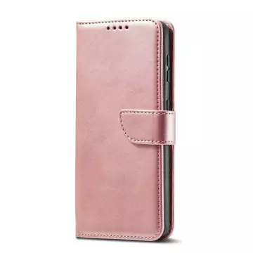 Magnet Case elegante Hülle mit Überschlag und Standfunktion für Samsung Galaxy S22 pink