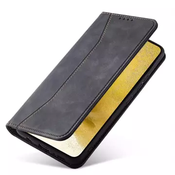 Magnet Fancy Case Case für Samsung Galaxy S22 (S22 Plus) Tasche Brieftasche Kartenhalter Schwarz