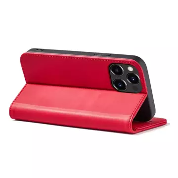 Magnet Fancy Case Case für iPhone 13 Pro Cover Card Wallet Card Stand Rot